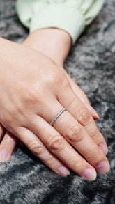 White Diamond Band Ring